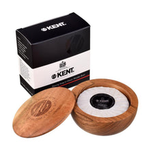 Kent Shaving Soap in Dark Beechwood Shaving Bowl - Barbers Lounge