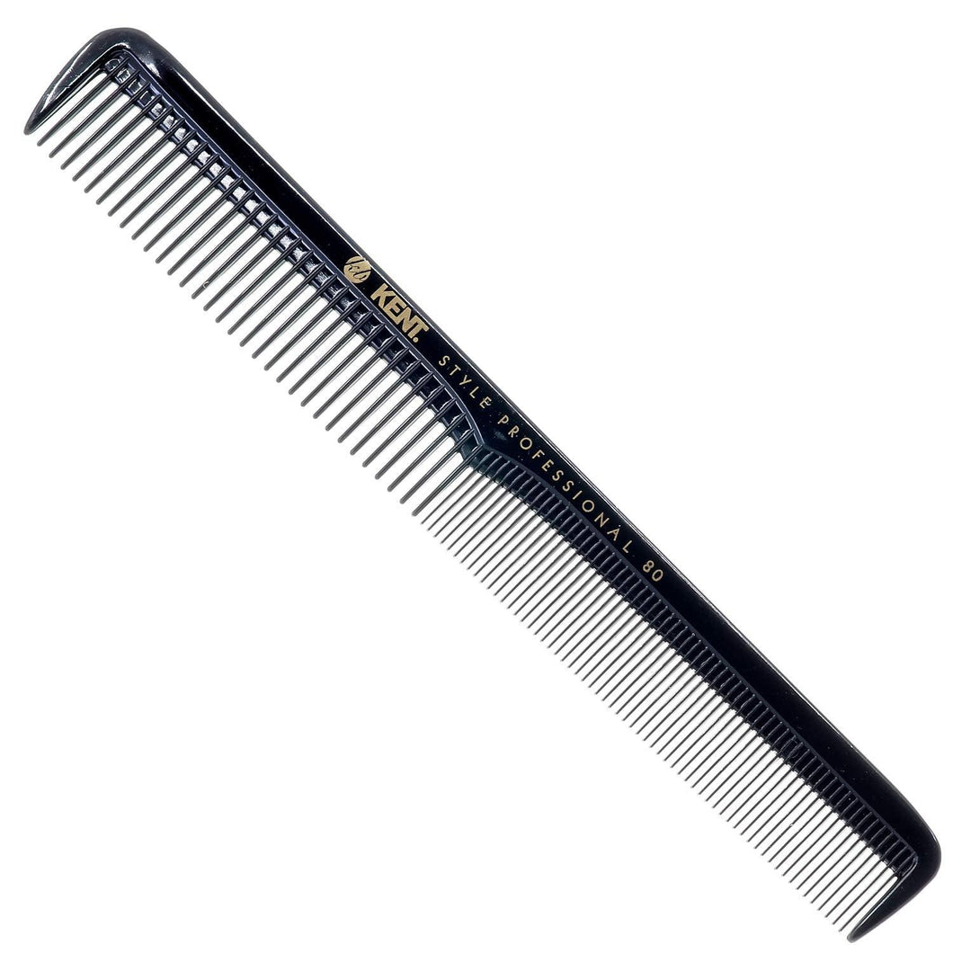 Kent SPC80 Cutting Comb 184MM Deep Teeth Thick/Fine Hair - Barbers Lounge