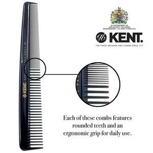 Kent SPC81 Cutting Comb 184mm Shallow Teeth Thick/Fine Hair - Barbers Lounge