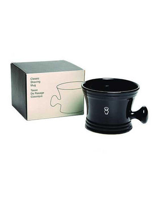 Black Porcelain Apothecary Shaving Mug - Barbers Lounge