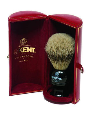 Kent Shaving Brush, Pure Silver Tip Badger, Medium - Barbers Lounge