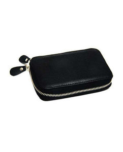 Universal Black Pebble Leather DE Safety Razor Case - Barbers Lounge