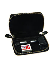 Universal Black Pebble Leather DE Safety Razor Case - Barbers Lounge